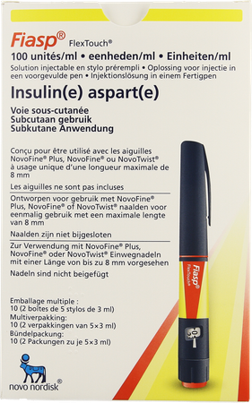 Fiasp 100e/ml Opl Inj Voorgevulde Pen 10 X 3ml 1