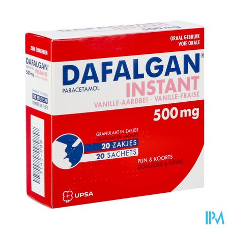 Dafalgan Instant Vanille Fraise Gr Sach 20x 500mg