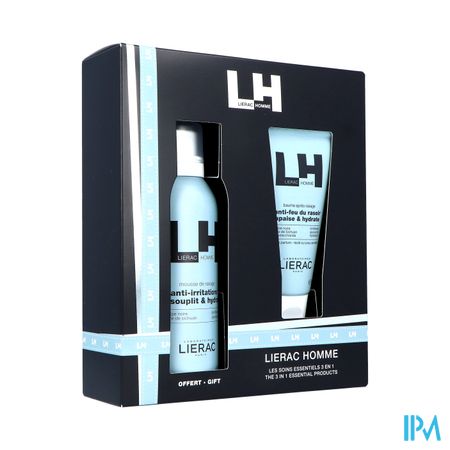 Lierac Kerstkoffer A/balsem 75ml+scheerschuim150ml