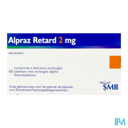 Alpraz Retard 2mg Tabl Verlengde Afgite 60 4