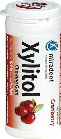 Miradent Kauwgom Xylitol Veenbes Z/suiker 30 3