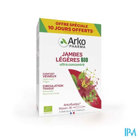 Arkofluides Jambes Legeres Bio Amp 20+10 Gratuit