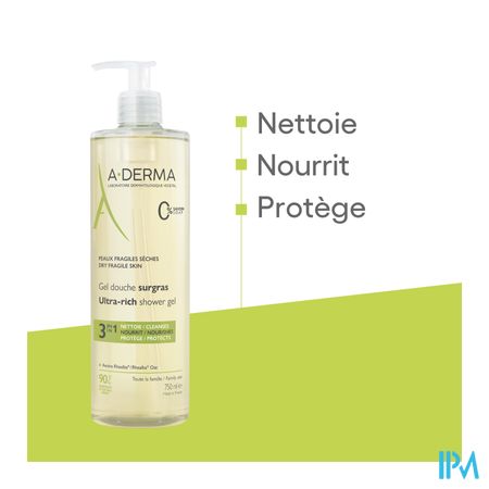 Aderma Indisp.gel Douche Surgras 750ml 17