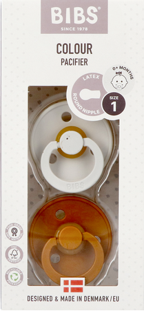 Bibs 1 Fopspeen Duo Haze/caramel 2 2