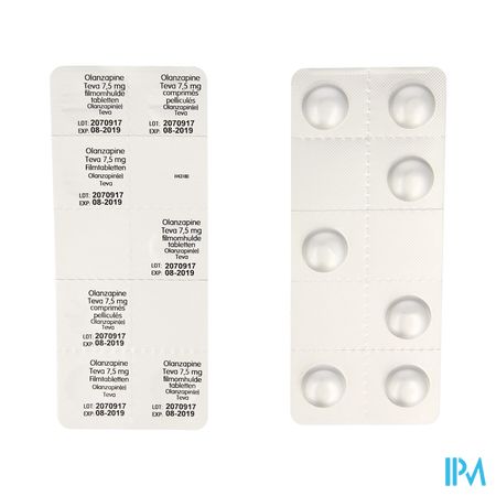 Olanzapine Teva 7,5mg Comp Pell 56 X 7,5mg 1