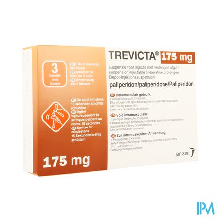 Trevicta 175mg Verl.afgifte Voorgev.spuit 1+2 Nld