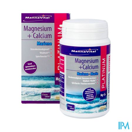Mannavital Magnesium + Calcium Mariene V-caps 120 5