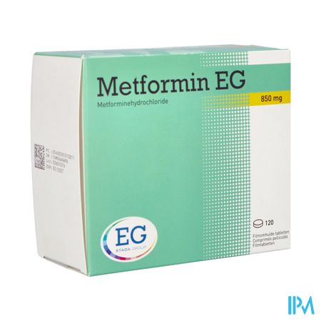 Metformin EG 850Mg Filmomh Tabl 120