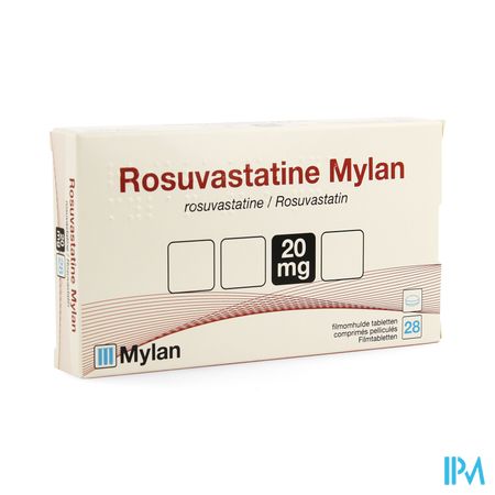 Rosuvastatine Viatris 20mg Filmomh Tabl 28