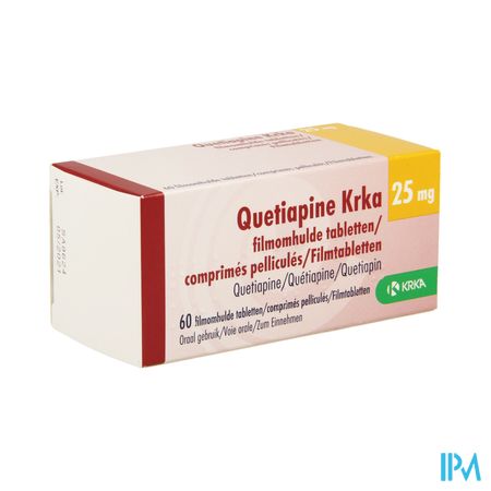 Quetiapine Krka 25mg Comp Pell 60