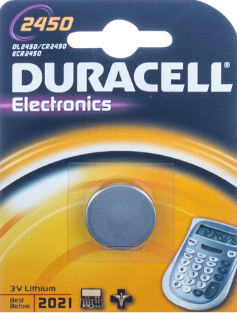 Duracell Dl/cr 2450 Diam24mm Ep50mm 1