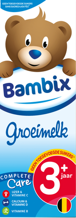 Bambix Groeimelk Natuur 3+ 1l 4