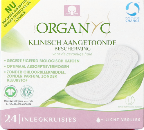 Organyc Inlegkruisjes Pocket Katoen Bio 24 2