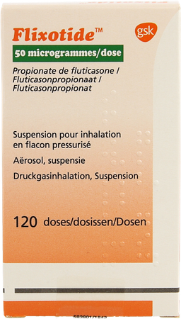 Flixotide Inhalator 120 Doses 50mcg 2