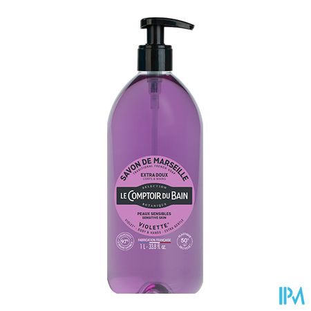 Lcb Savon Liquide Violette S/palme Fl 1l 1