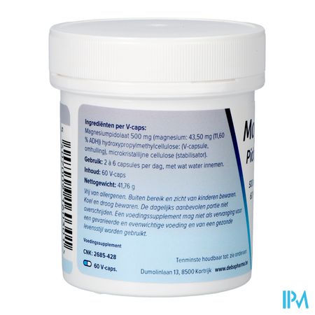Magnesiumpidolaat V-caps 60x500mg Deba 4