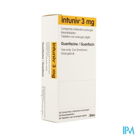 Intuniv 3mg Verlengde Afgifte Comp 28 X 3mg