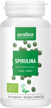 Purasana Vegan Spirulina Bio Tabl 180 6