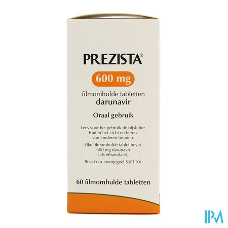 Prezista 600mg Comp 60 X 600mg 3