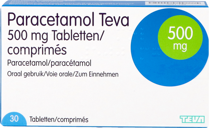 Paracetamol Teva 500mg Nf Tabl 30 X 500mg 3