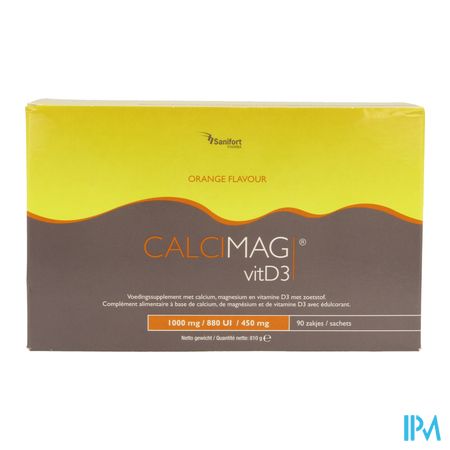 Calcimag Ca1000mg/d3 880ui/mg 450mg Orange Sach.90 1