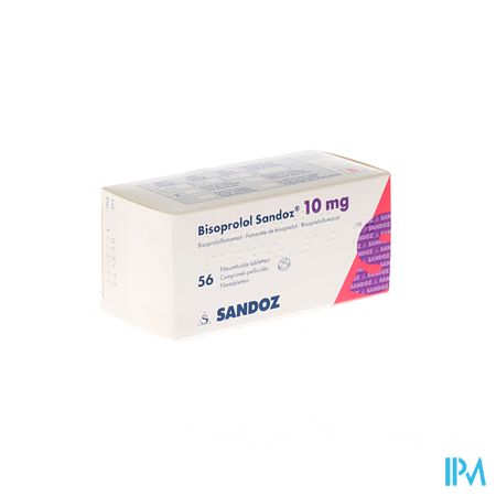 Bisoprolol Sandoz 10mg Tabl 56 X 10mg 2