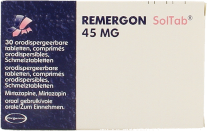 Remergon Sol Tabl 45mg Comp 30 X 45mg 3