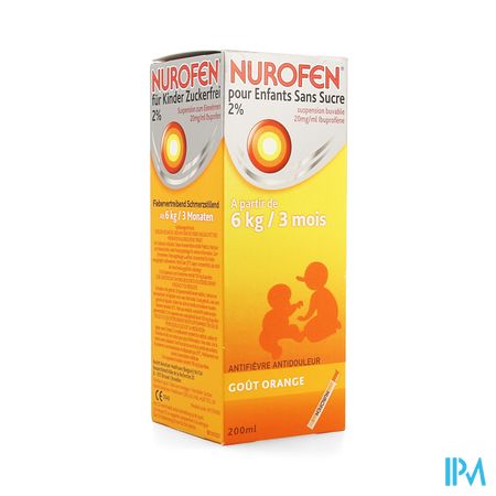 Nurofen Enfant Orange Susp S/sucre 200ml