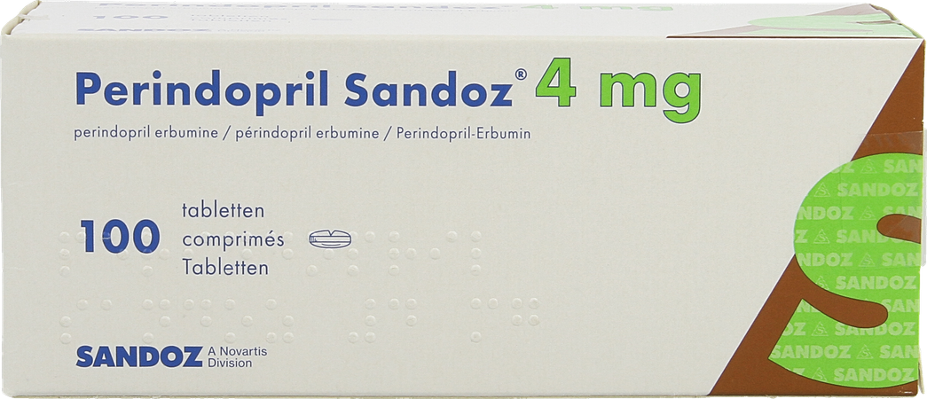 Perindopril Sandoz 4mg Sandoz Comp 100 X 4mg 1