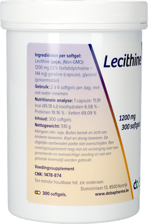 Lecithine Caps 300x1200mg Deba 5