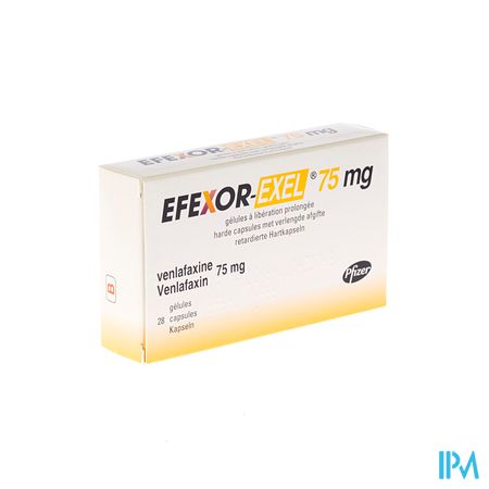 Efexor Exel 75mg Caps Verlengde Afgifte 28