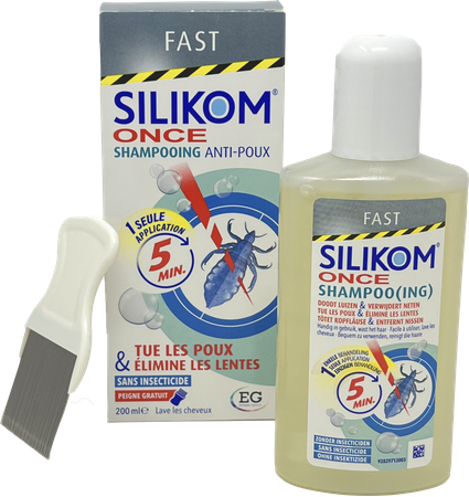 Silikom Once Shampoo A/Luizen A/Neten        200Ml 6