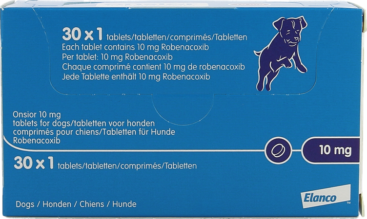Onsior 10mg Chiens 5,0kg - <10kg Comp 30 1
