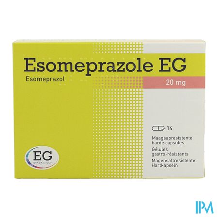 Esomeprazole EG 20Mg Harde Caps Maagsapres 14X20Mg 1