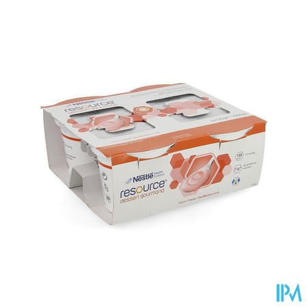 Resource Dessert Gourmand Fraise 4x125g 12311130