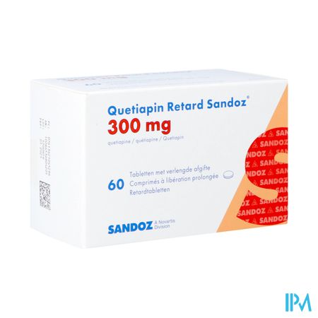 Quetiapin Retard Sandoz 300mg Verl.afg. Comp 60