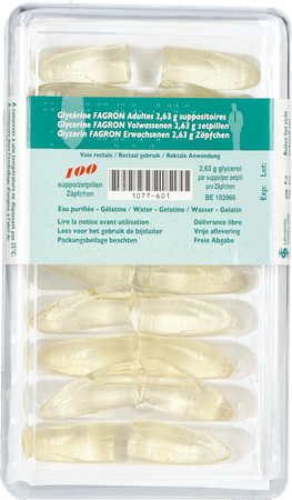 Glycerine Suppo Volw 100 Fag 2