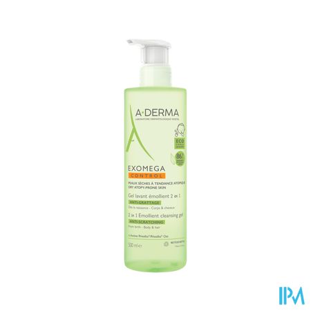 Aderma Exomega Control Reinigingsgel 2in1 500ml 2