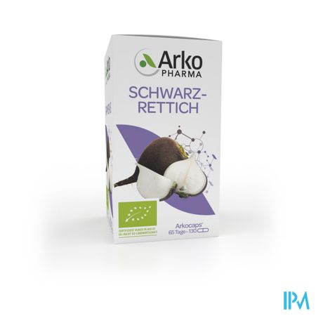 Arkogelules Radis Noir Bio Caps 130 main product photo