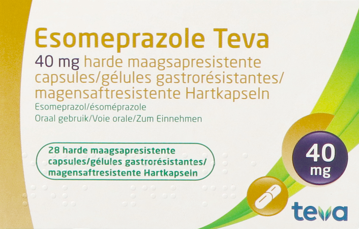 Esomeprazole Teva Caps Harde Maagsapres Bl 28x40mg 1
