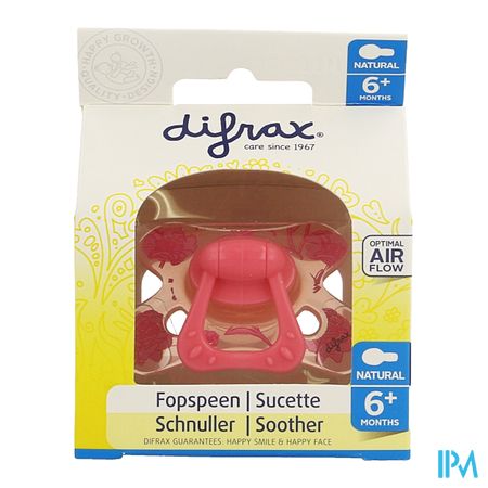 Difrax Sucette Natural 6m+ Girl 13
