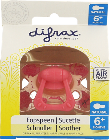 Difrax Sucette Natural 6m+ Girl 13