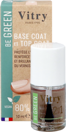Nagellak Be Green 2&1 Base & Top Coat 10ml 25