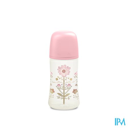 Suavinex Gold Bottle Silicone Slow Flow 270ml Pink 3
