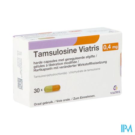 Tamsulosine Viatris 0,4mg Caps 30