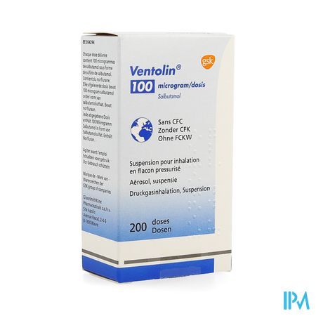 Ventolin Aero Inhal 200dos 100mcg/d