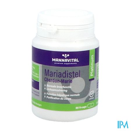 Mannavital Mariadistel Platinum V-caps 60 4