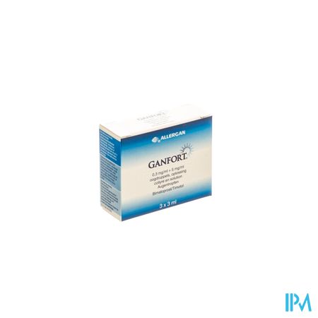 Ganfort Oogdruppels Opl 3 X 3ml