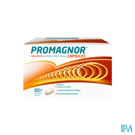 Promagnor: Magnésium Hautement Dosé 450mg (60 capsules)