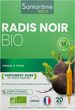 Santarome Zwarte Radijs Bio Amp 20x10ml 3